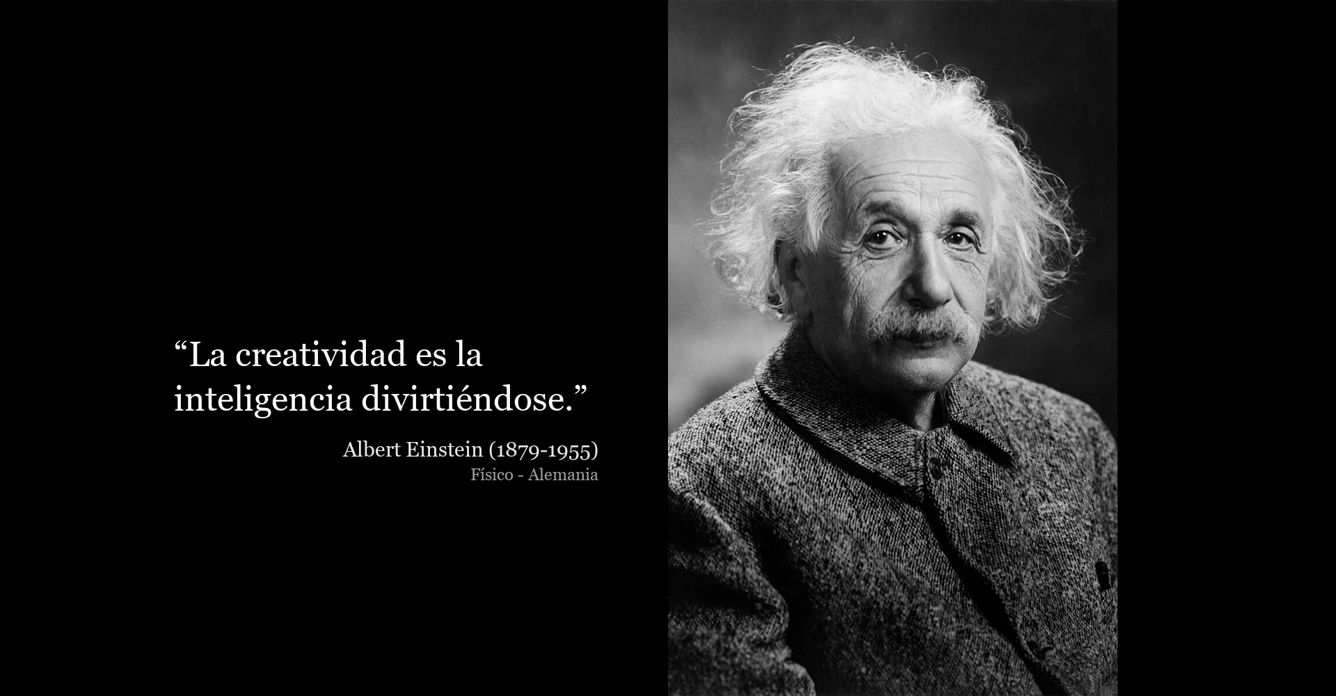 Frase de Albert Einstein sobre la creatividad