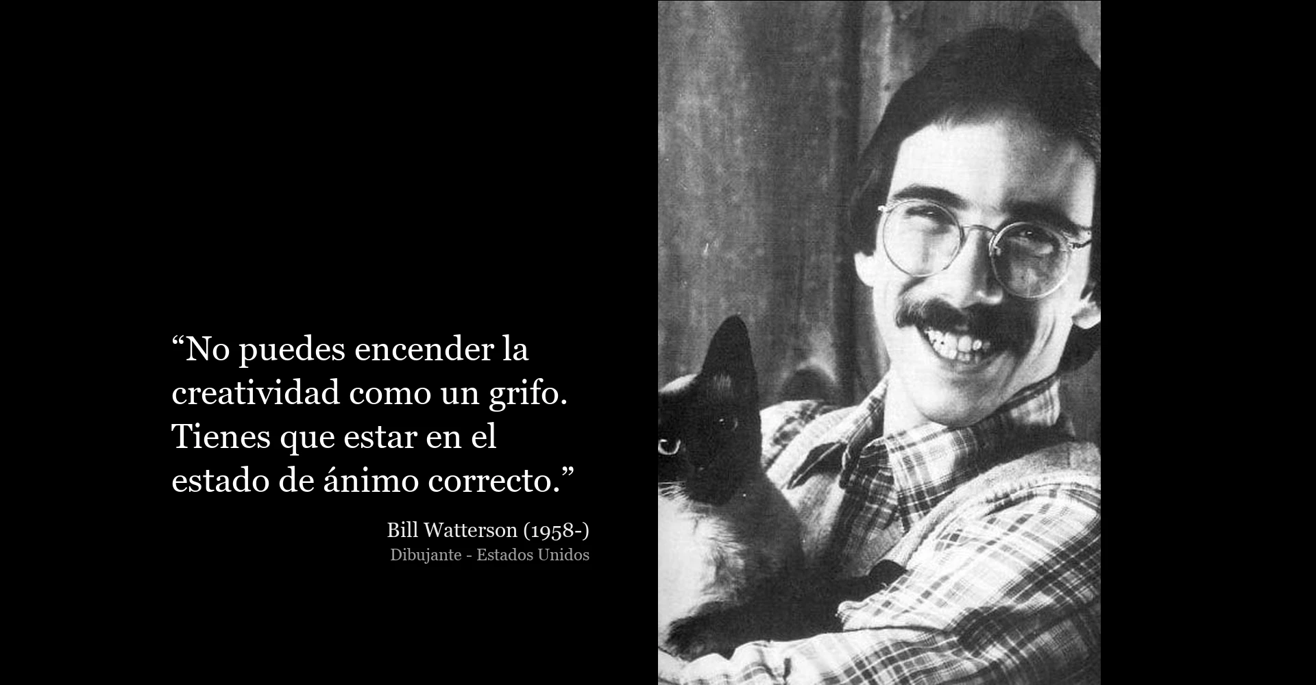 Frase de Bill Watterson sobre la creatividad