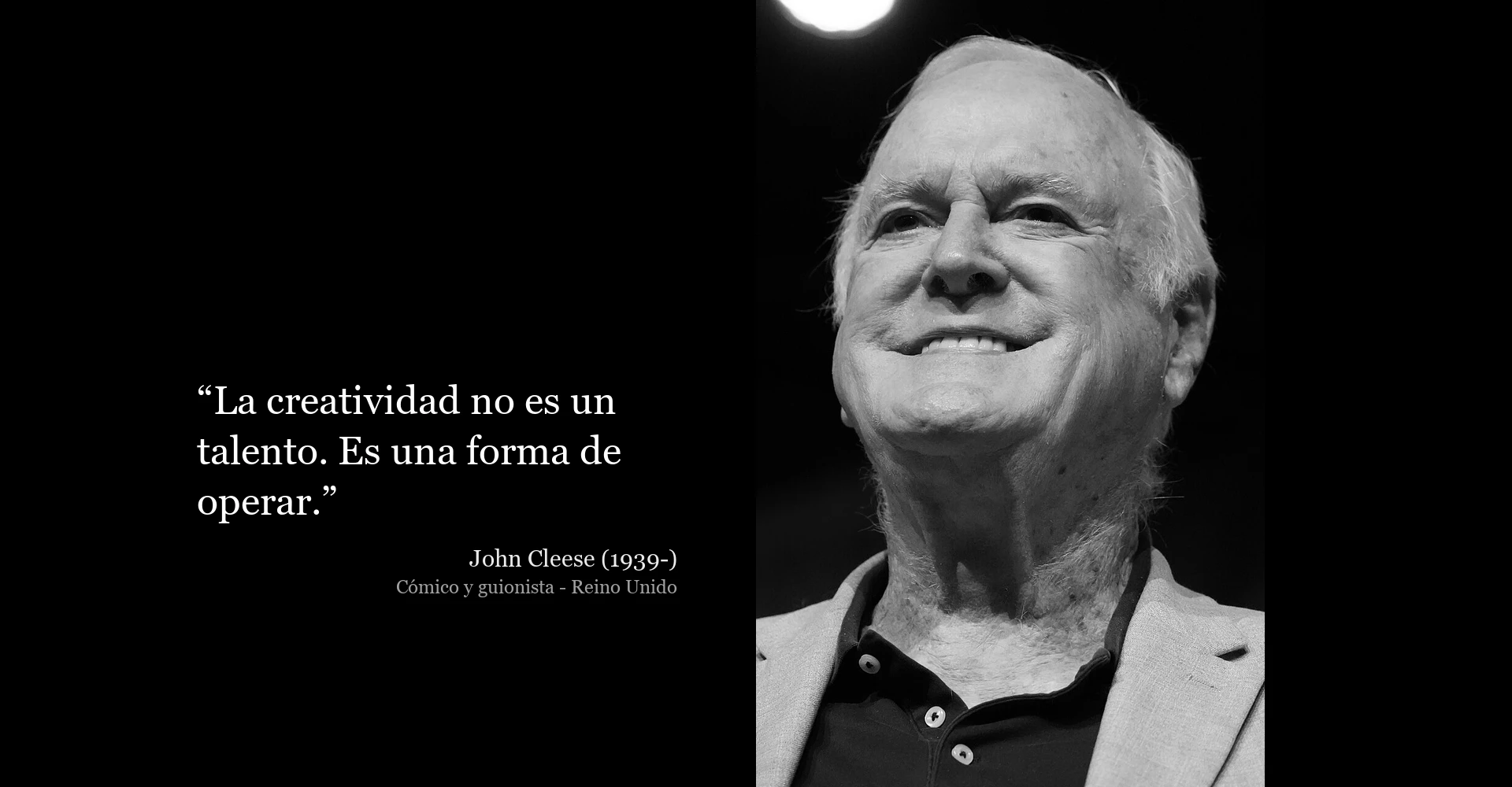 Frase de John Cleese sobre la creatividad